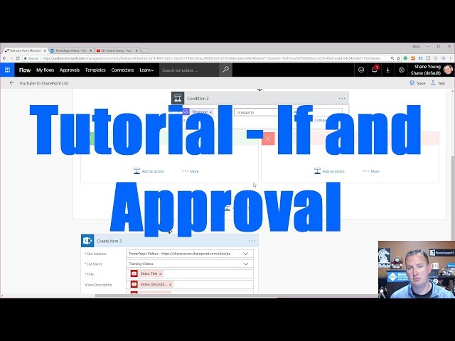 Microsoft Flow Tutorial - If and Approve