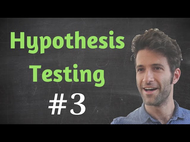 Hyp testing #3: Testing for μ when σ is unknown