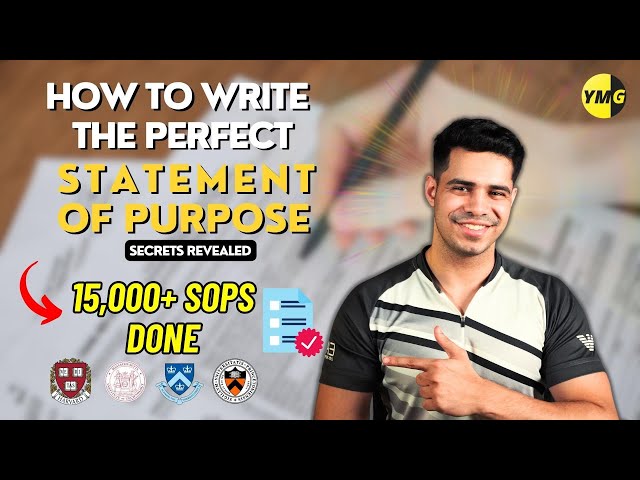 How to write a Statement of Purpose (SOP) | Personal Statement | Admissions Essays