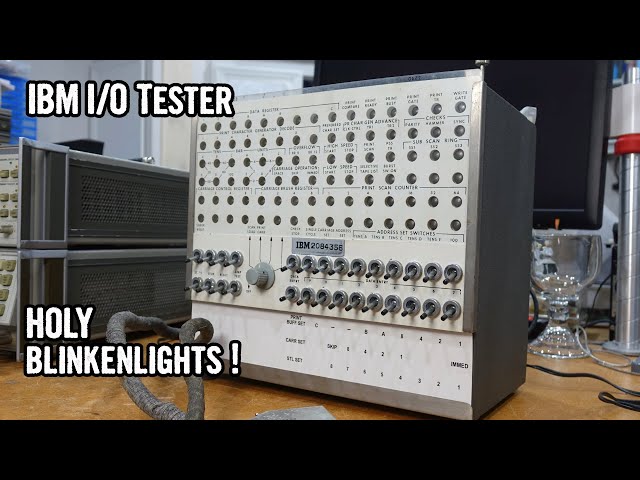 Restoring an IBM I/O Tester from the 1960s