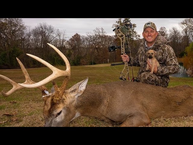 I got a NEW PUPPY #Maverick and a monster buck! {Catch Clean Cook} slow roasted Venison Shank!