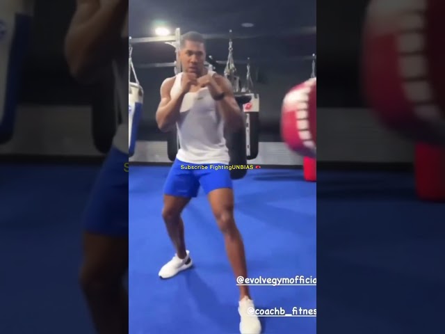 ANTHONY JOSHUA TRAINING KICKBOXING 🔥👊 #shorts #boxing #mma #viral