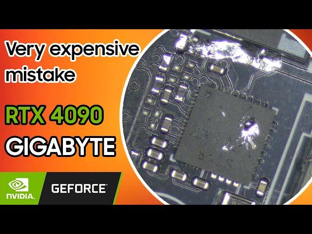 Gigabyte RTX 4090 - How to destroy a brand new card? #krisfixgermany