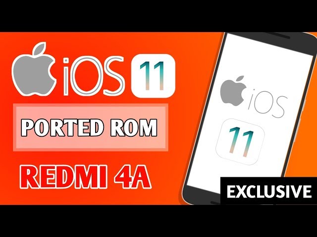 Redmi 4A - Install iPhone iOS 11 custom rom on Android 2018 - IOS 11 Rom Install & Preview