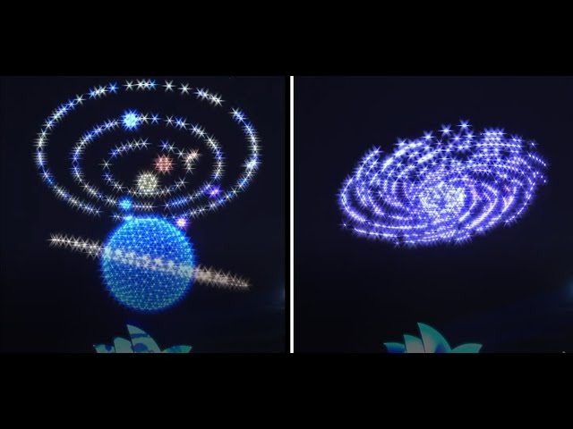 Unreal Art with Night Drones