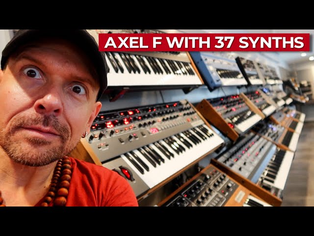 I Played "Axel F" With 37 Synthesizers 🔥 At Perfect Circuit In L.A.