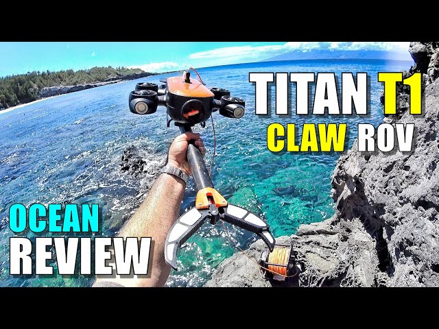Geneinno Titan T1 Underwater Robot ROV with Remote CLAW ARM - Ocean Dive Review