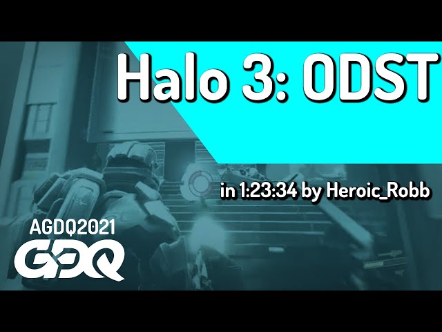 Halo 3: ODST by Heroic_Robb in 1:23:44 - Awesome Games Done Quick 2021 Online