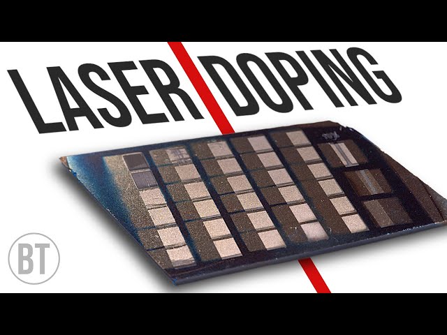 Laser doping a PN junction