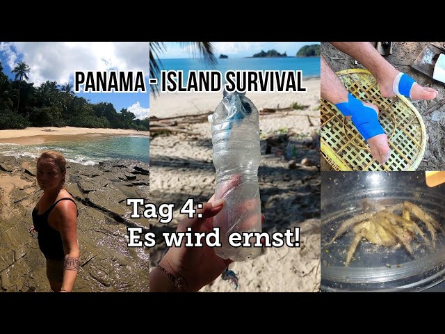 Panama-Island Survival Tag 4: Es wird ernst-Trinkwasserprobleme -Blutvergiftung -Spinnenbiss Notfall