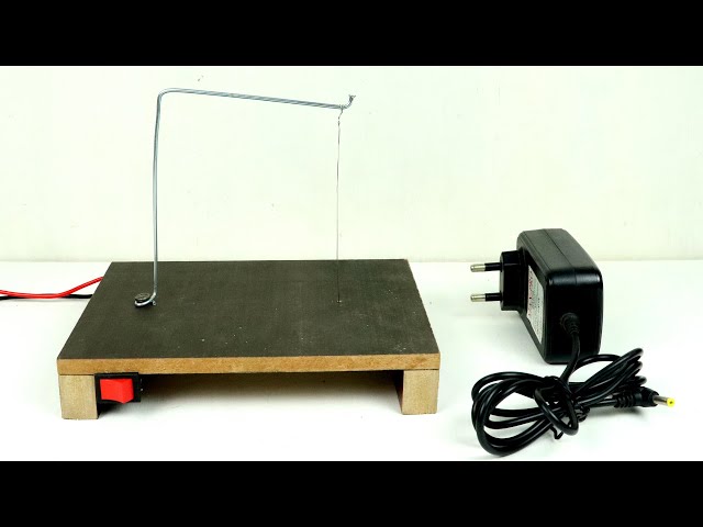 How to Make Hot Wire Foam Cutter at Home| DIY Electric Foam Cutter Working Model for Science Project