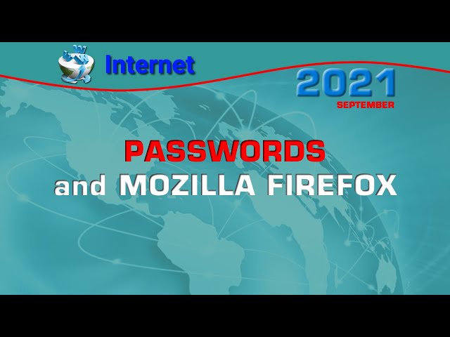 Passwords and Mozilla Firefox