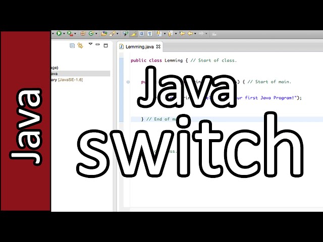 Java Switch - Java Programming Tutorial #10 (PC / Mac 2015)
