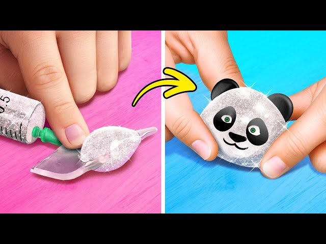 DIY Nano Tape Bubble Fidget Toy 🎨 🐼 Cool Crafts And Amazing Hacks For Your Kids