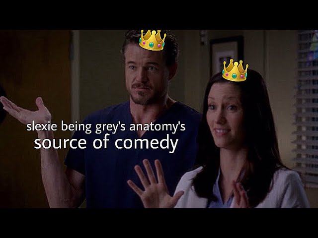 Slexie being greys source of comedy for 7 minutes and 27 seconds straight