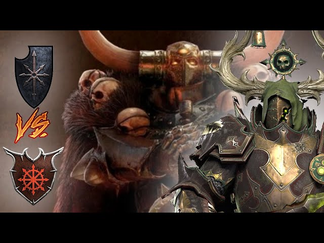 Combat Archaon Ft. HEALING | Warriors of Chaos vs Demons of Chaos - Total War Warhammer 3