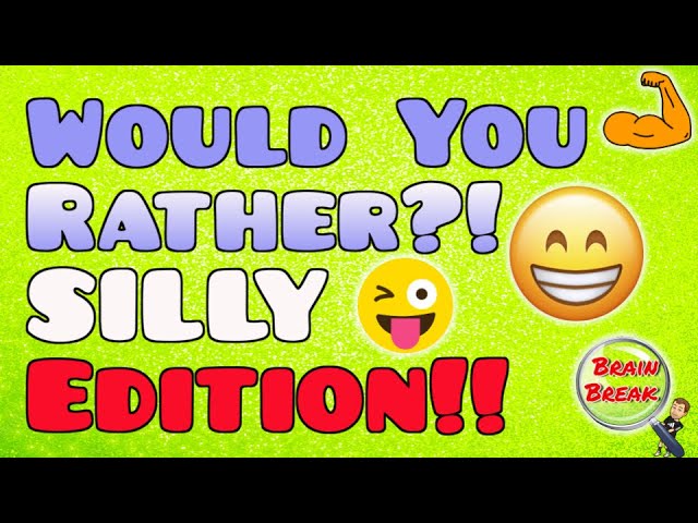 Would You Rather? Fitness (Silly Edition) | Brain Break | This or That | PE | GoNoodle | Movement