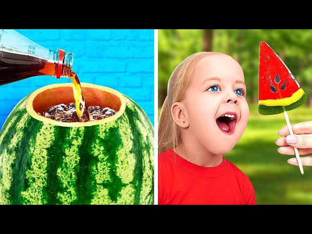 OMG! Mom Made Me Jelly Watermelon! 🍭🍉 Cool Hacks And Crafts With Watermelon You Need To Try