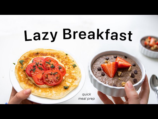 5 Overnight Breakfast Ideas. (no oats, lazy vegan meal prep)