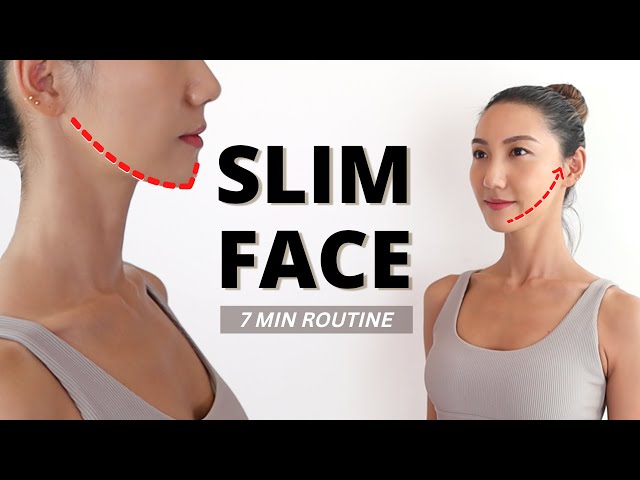 Get rid of DOUBLE CHIN & FACE FAT✨ 7 mins routine to Slim Down Your Face -Sharp jawline, V-Shape