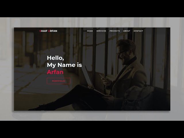 One Page Full Website Project For Practice | HTML & CSS Responsive Website