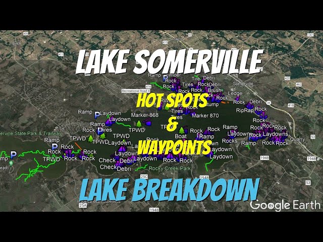 Lake Somerville - Full Lake Breakdown - Find the Bass Fast!!!