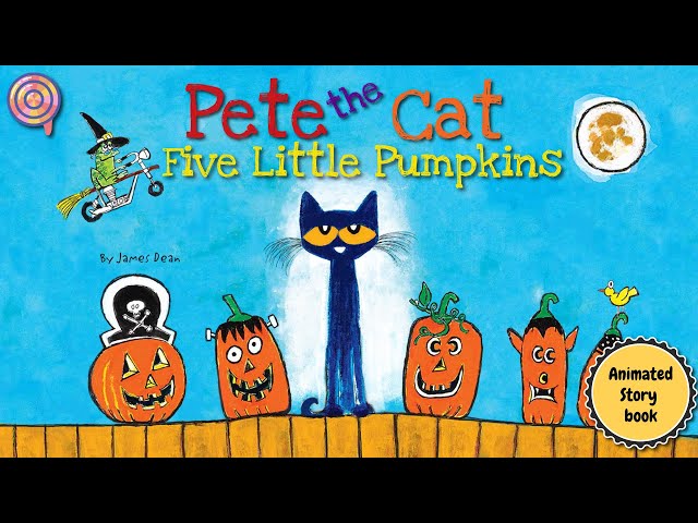 Pete the Cat Five Little Pumpkins | Animated Book | Read aloud | Halloween