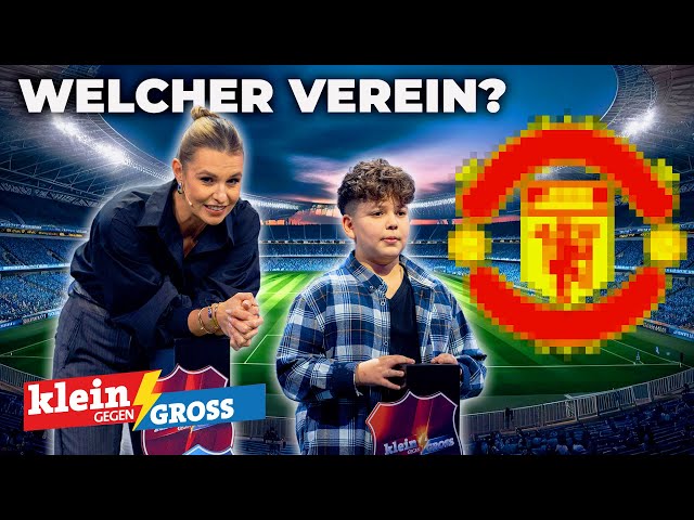 Fußballwappen-Quiz: Laura Wontorra vs. Sofian (11) | Klein gegen Groß