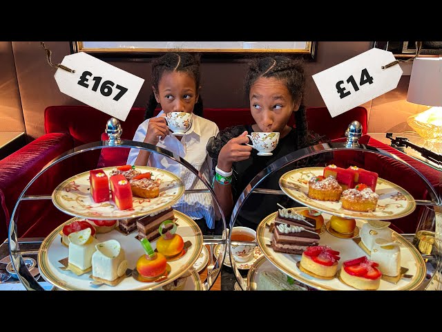 LONDON'S Most Expensive vs Cheapest AFTERNOON TEA