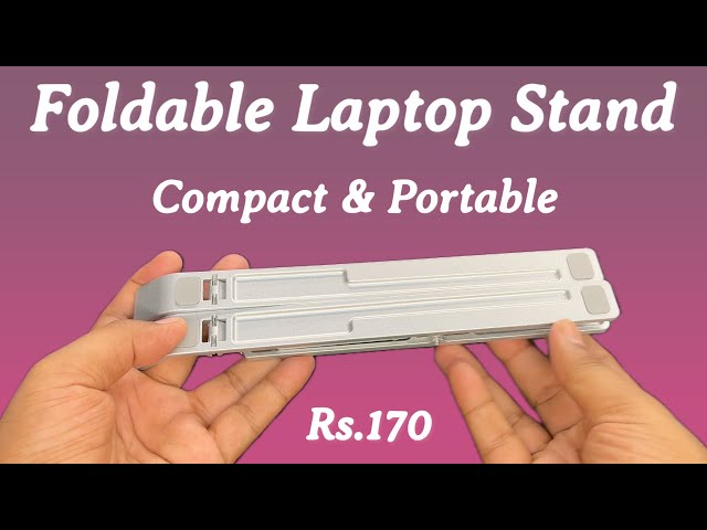 Rs.170 Portable Laptop Stand | Adjustable Foldable Laptop Stand Review 2024