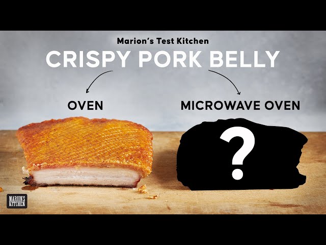 So I cooked PORK BELLY IN A MICROWAVE OVEN...and this is what happened | Marion's Test Kitchen