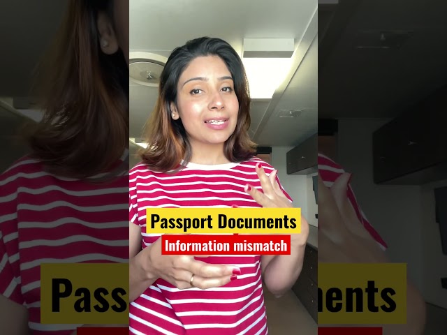 Passport documents Name, address, dob does not match. What to do? #passportdocuments #PassportIndia
