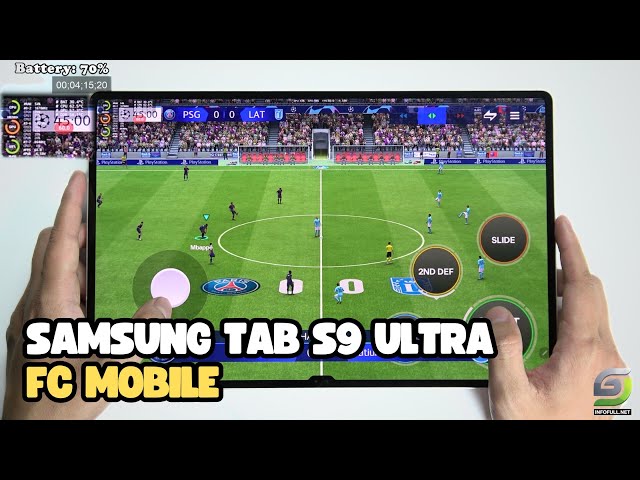 Samsung Tab S9 Ultra test game EA SPORTS FC MOBILE 24 Update 2024 | Snapdragon 8 Gen 2
