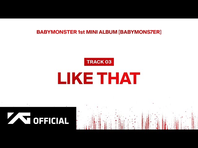 BABYMONSTER - ‘LIKE THAT’ (Official Audio)