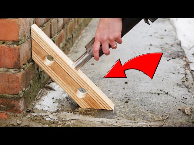Created a powerful tool from a shock absorber and plywood!