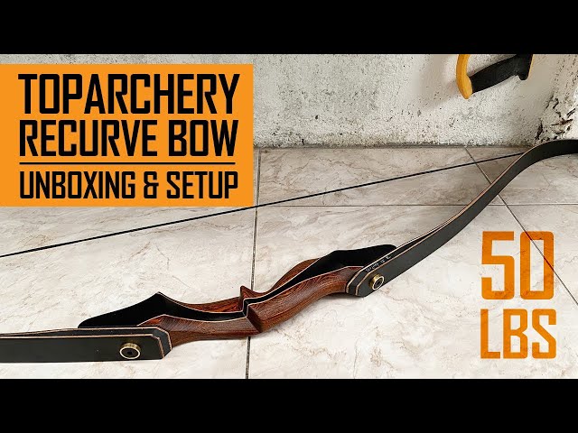 TopArchery 60" Wooden Recurve Bow Unboxing, Set-Up Guide & Impressions