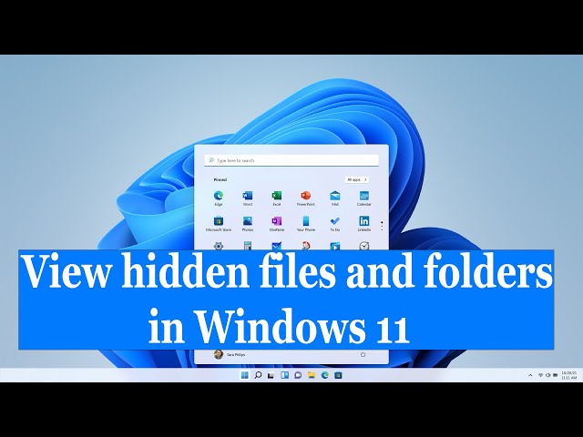 How to view hidden files and folders in Windows 11