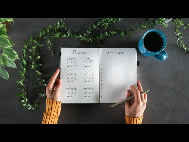 Minimal bullet journal setup » for productivity + mindfulness
