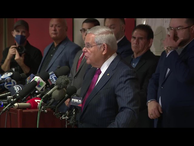 WATCH LIVE: Sen Bob. Menendez holds press conference following indictment