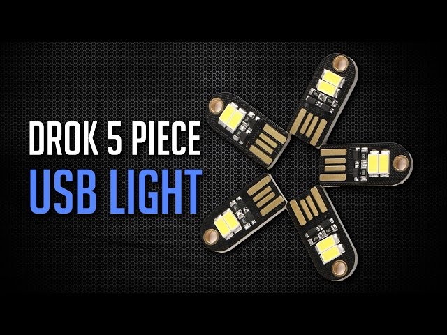 DROK 5 Piece USB LED Portable Lights