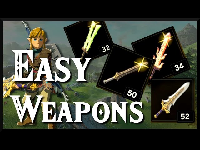 [Zelda Breath of the Wild] Easy Weapon Locations