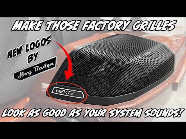 HogBadge Harley Davidson® Custom Logos for 2023.5 - 2024 CVO and factory upgraded speaker grills!