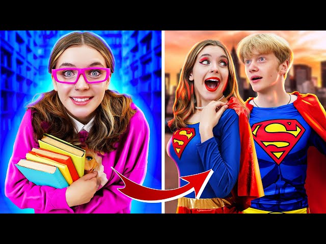 Extreme Transformation From Nerd to Beautiful Superheroine! @AF-Series