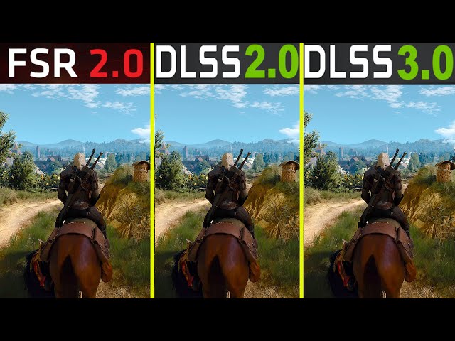 The Witcher 3 AMD FSR 2 vs Nvidia DLSS 2 vs DLSS 3 4K Ultra Graphics Comparison