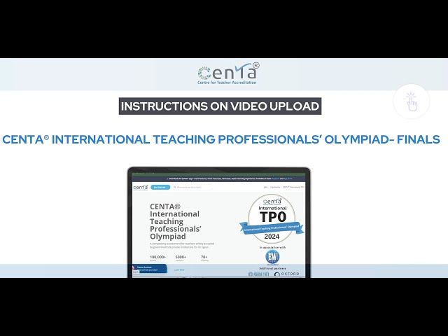 Instructions for Video upload   #centa #learning #education
