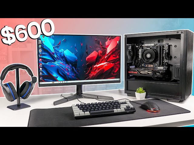 $600 FULL PC Gaming Setup Guide! (Includes Everything)