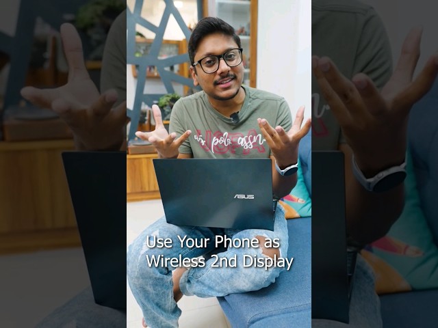 Use Your Phone as Wireless Display for Laptop / PC 🤯 #shorts #ytshorts #tipsandtricks
