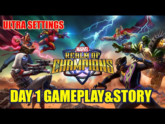 MARVEL Realm Of Champions Day 1 STORY & TUTORIAL(Gameplay)