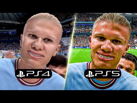 FIFA 23 PS5 vs PS4 Graphics, Player Animation, Gameplay Comparison (old gen vs next gen)
