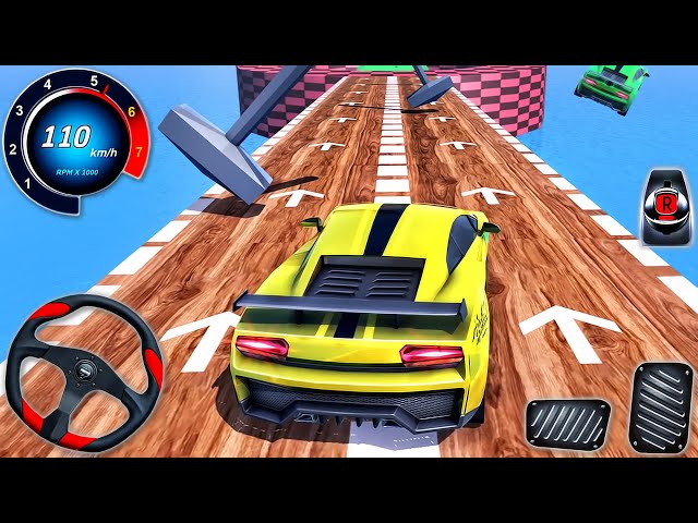 Impossible GT Car Stunt Racing Simulator - Muscle Car Mega Tracks Races 3D - Android GamePlay #5